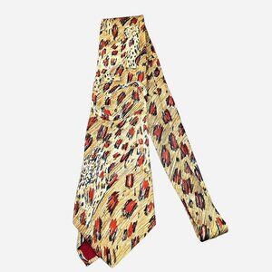Vintage World Wildlife Fund (WWF) Cheetah Men's Silk Necktie from the 90s
